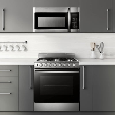 BLACK+DECKER EM044KB19 Over The Range Microwave Oven with One Touch, 1000 Watts, 400 CFM and Sensor Cooking, OTR 1.9 Cu.ft