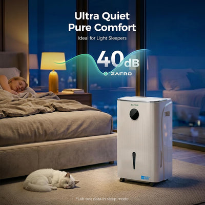 ZAFRO 150 Pint Smart Dehumidifier with Drain Hose, ENERGY STAR® Most Efficient 2025, Covers Up to 7,500 sq. ft.